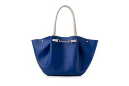 Lucky Bees Bolso Tote Sax Azul y Crema